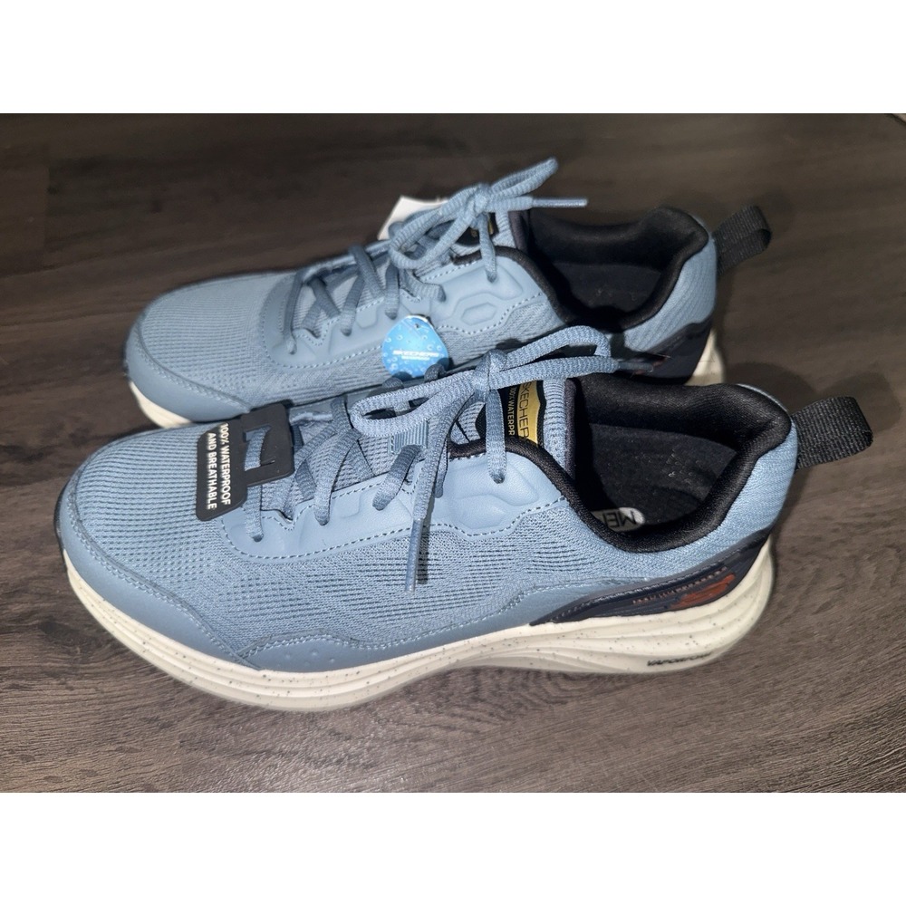 Skechers Vapor Foam Men's Waterproof Lace Up Shoes Blue Size 8
